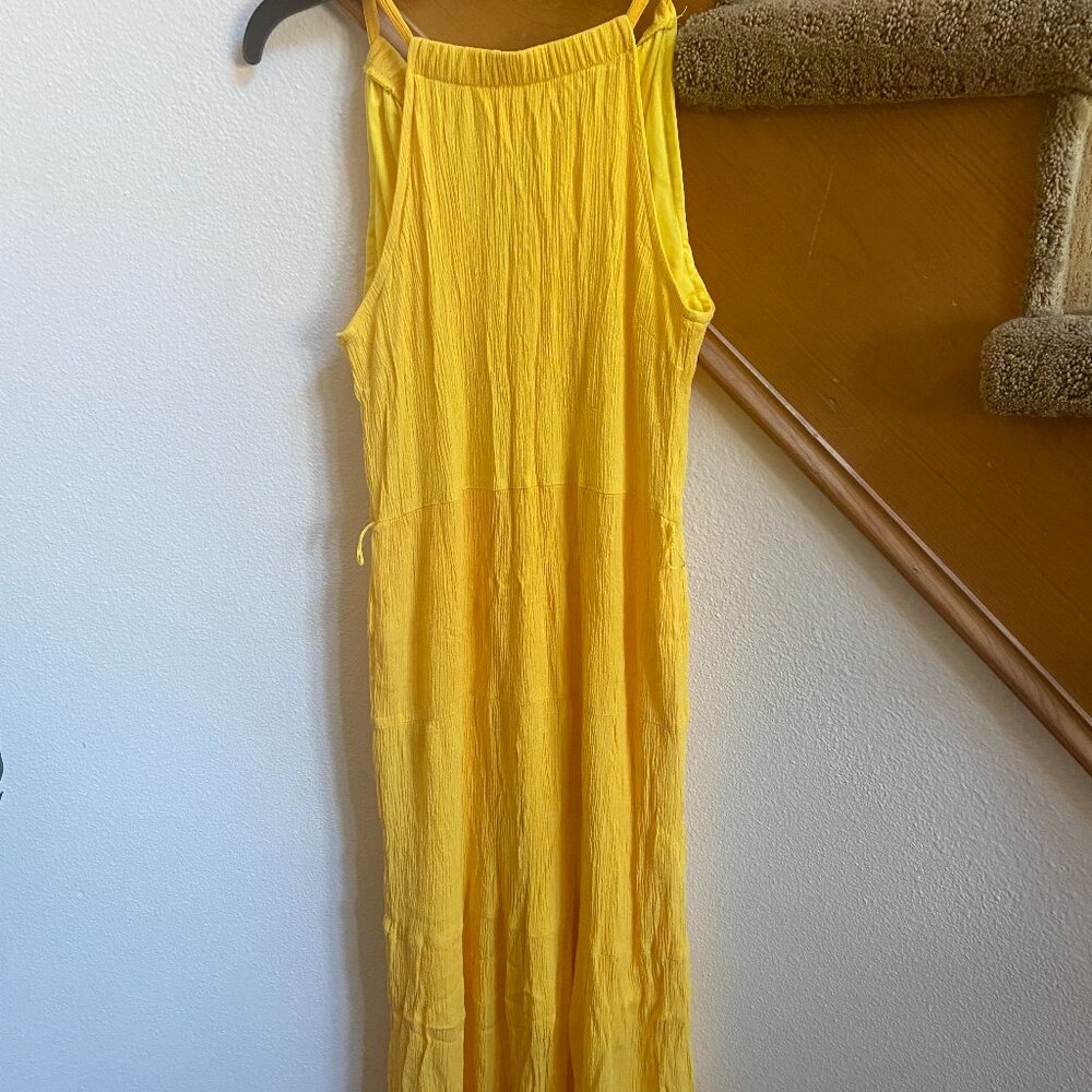 Glamour bright yellow maxi dress sz S